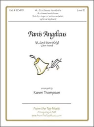 Panis Angelicus Handbell sheet music cover Thumbnail